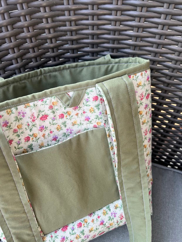 Deep green floral