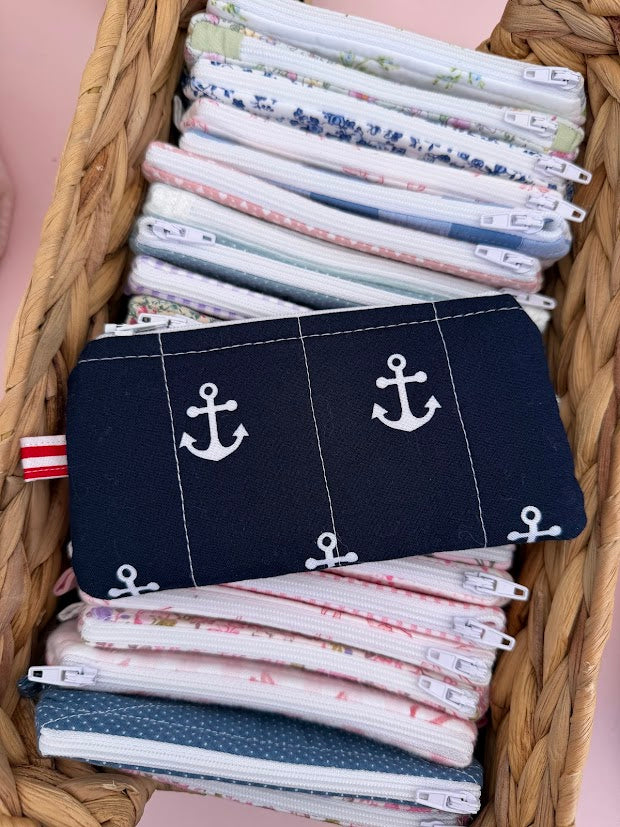 Navy Anchor wallet