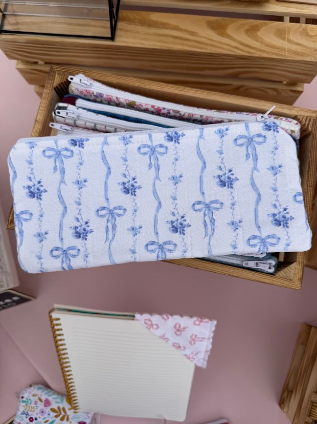 Blue Bow Pencil case