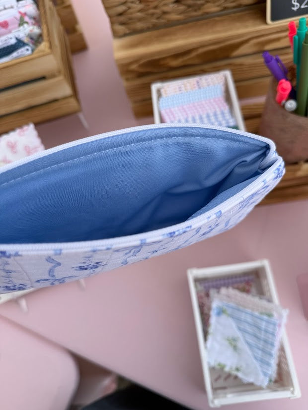 Blue Bow Pencil case