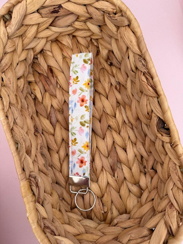 Bright Floral wristlet