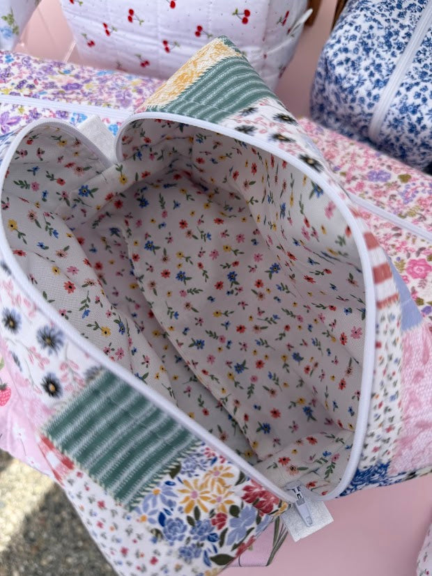 Patchwork Makeup Bags